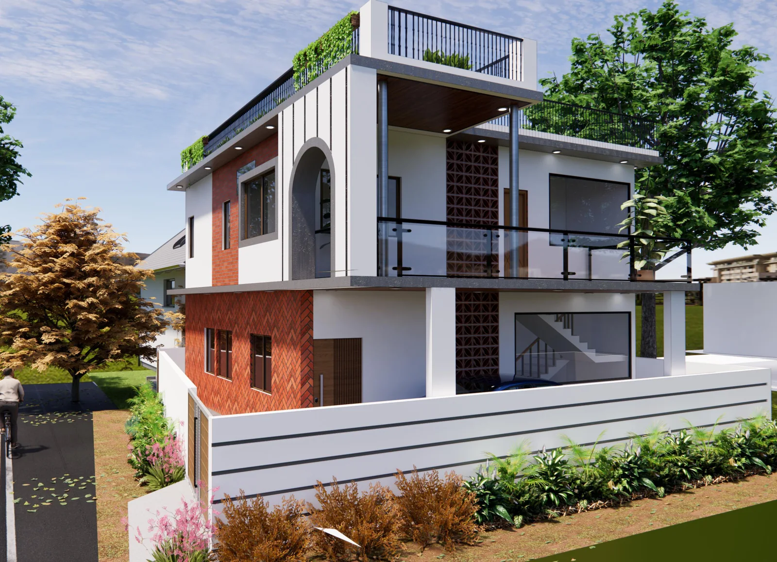 Ajay's Residence — elevation by Ciara Homes