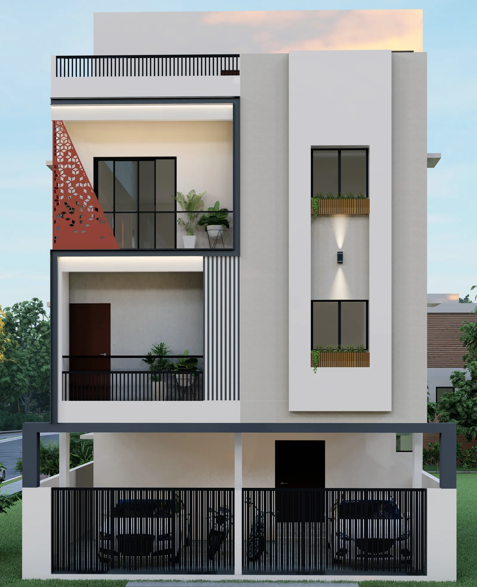 Manoranjan's Residence — elevation by Ciara Homes