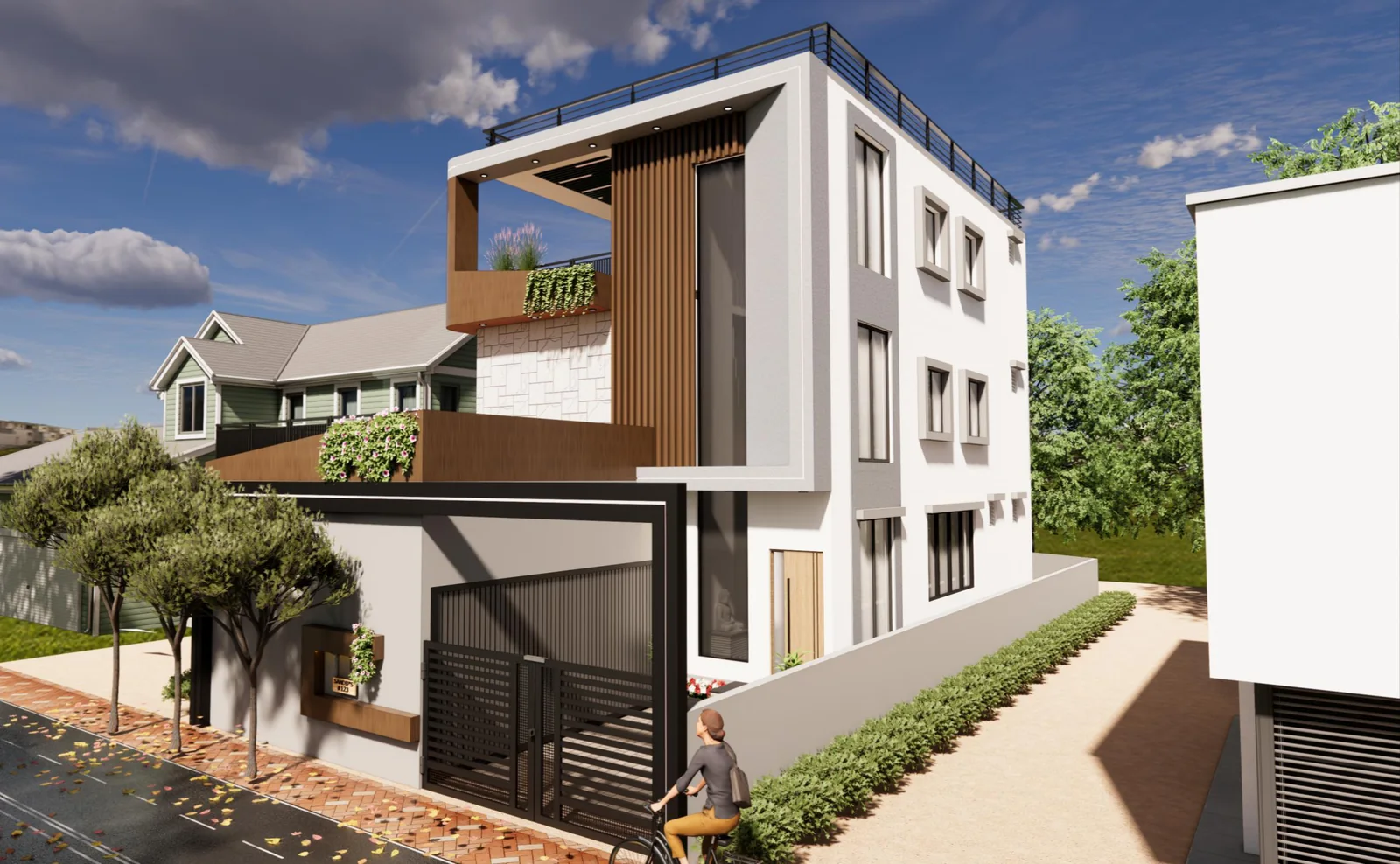 Sandip's Residence — elevation by Ciara Homes