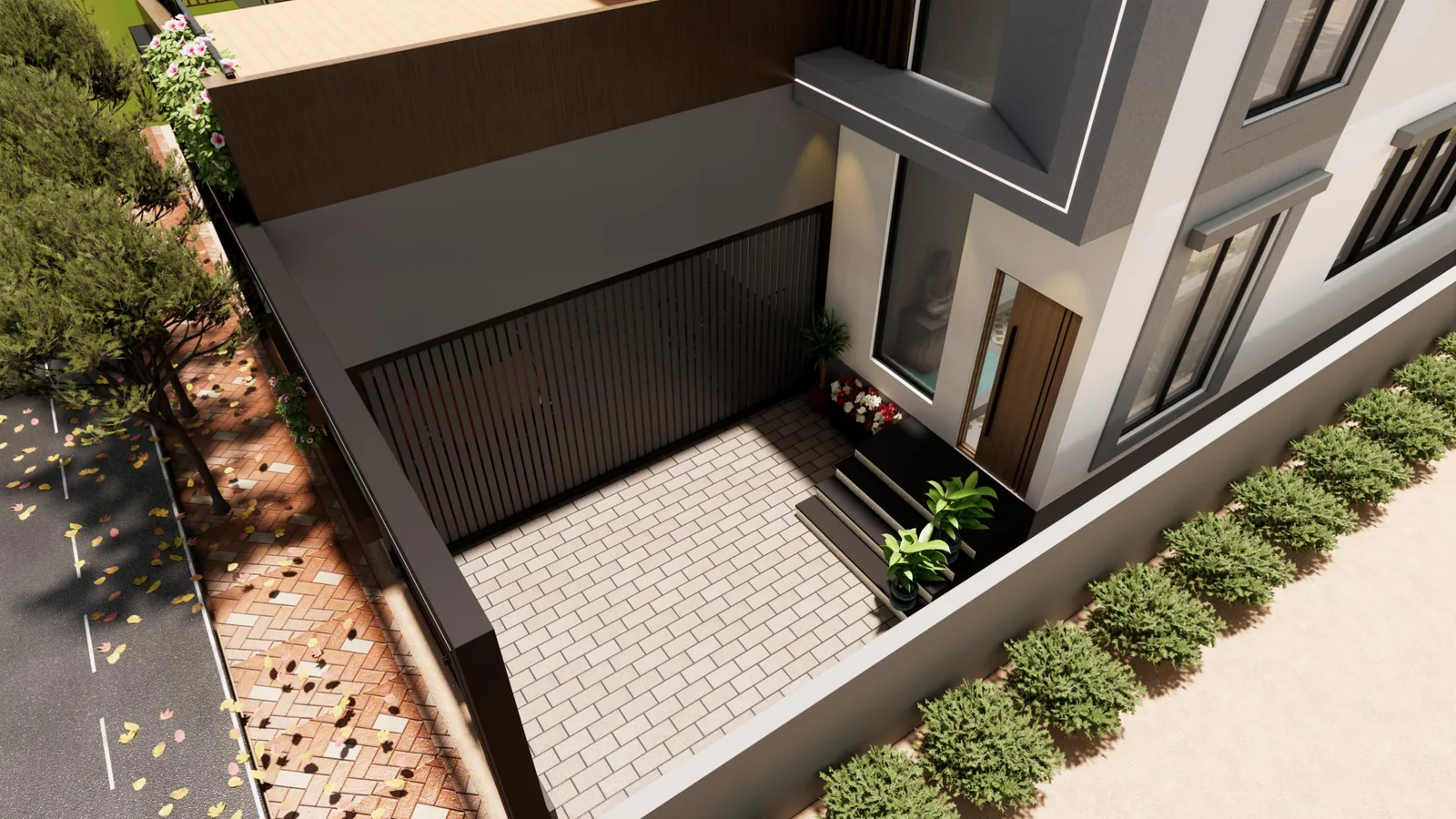 Sandip's Residence — elevation by Ciara Homes
