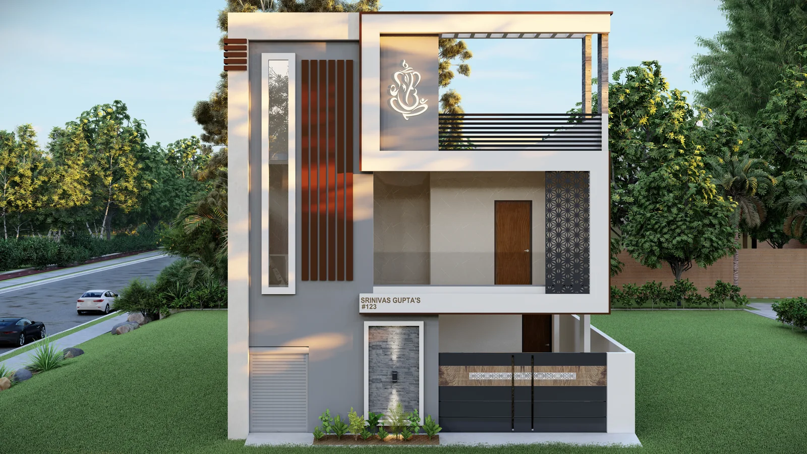 Sreenivasa Gupta's Residence — elevation by Ciara Homes