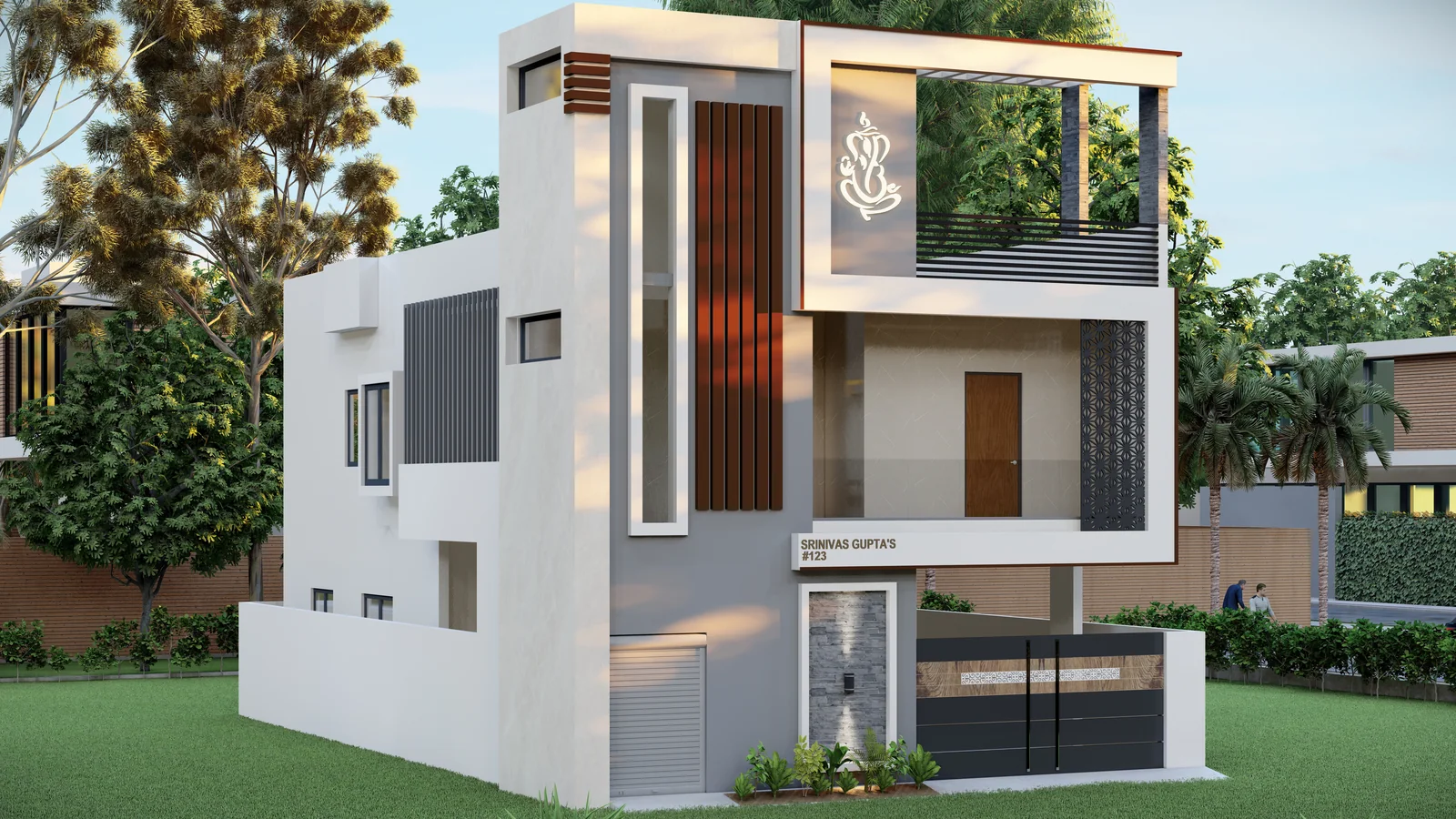 Sreenivasa Gupta's Residence — elevation by Ciara Homes