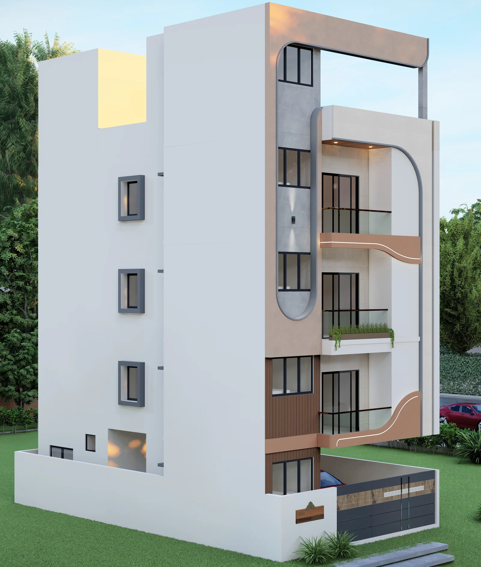 Veeresh's Residence — elevation by Ciara Homes