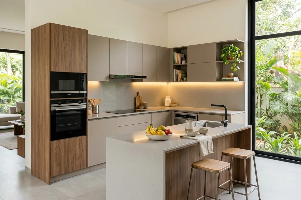 Modular kitchen interior by Ciara Homes, Bengaluru